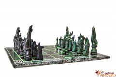 Chess small green-black